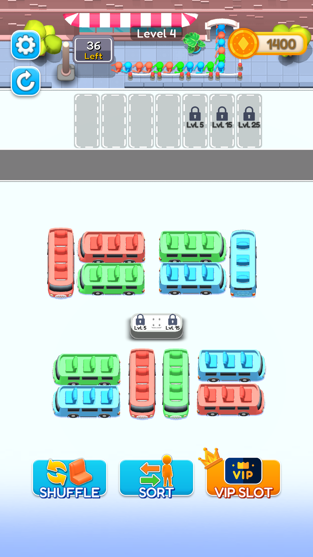 Tour Bus Mania game screen one